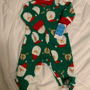 Newborn Christmas Fleece Sleeper - NEW